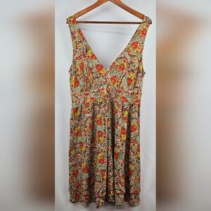 Moda International Floral Sleeveless Sundress Womens 12